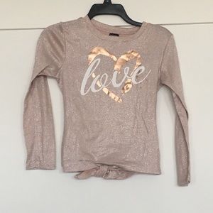 Gold long sleeve cute